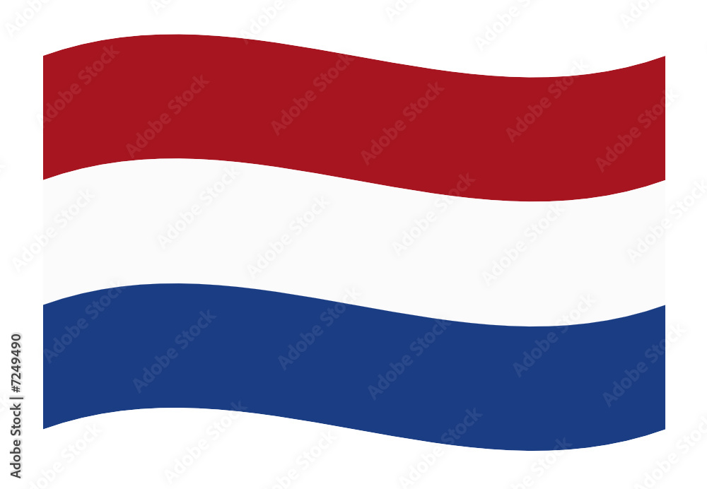 Naklejka premium niederlande fahne welle