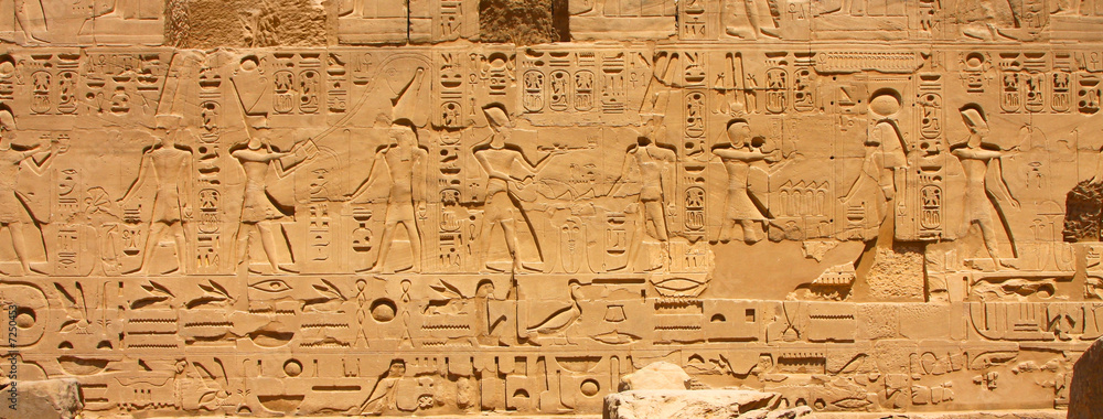 Luxor temple Hieroglyphic Luxor temple Hieroglyphic
