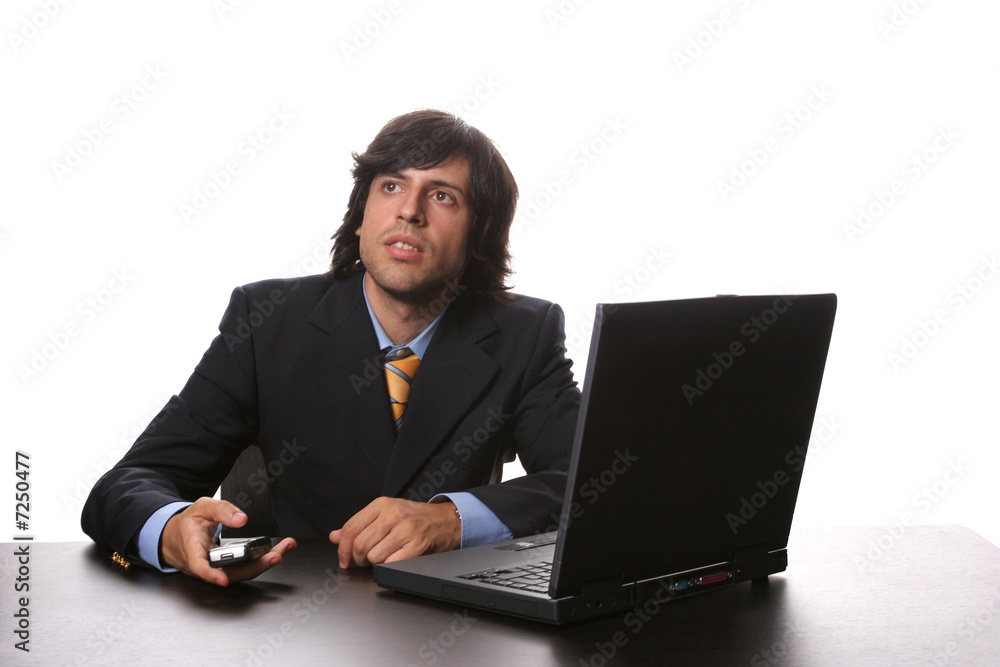 young business man working with his laptop young business man working with his laptop