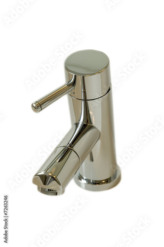 Isolated chrome tap