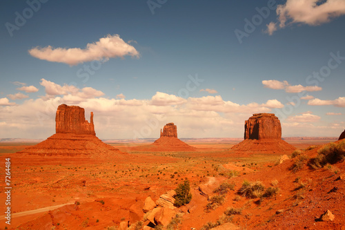 3 Buttes in Monument Valley Arizona