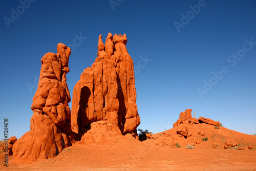 Desert Rock Formations in Monument Valley Arizona