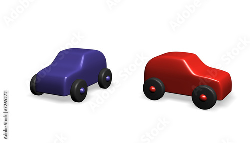 two toy cars