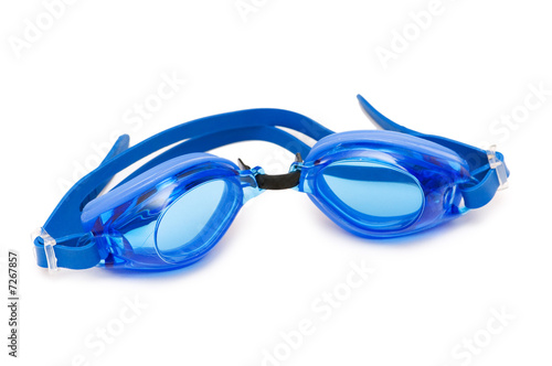 Swimming goggles isolated on the white background