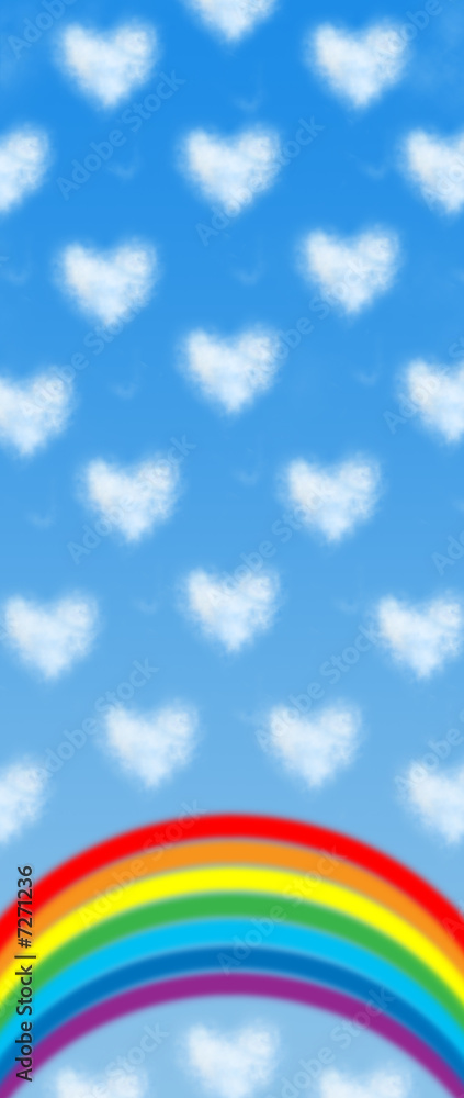 Obraz premium heart shaped cloud