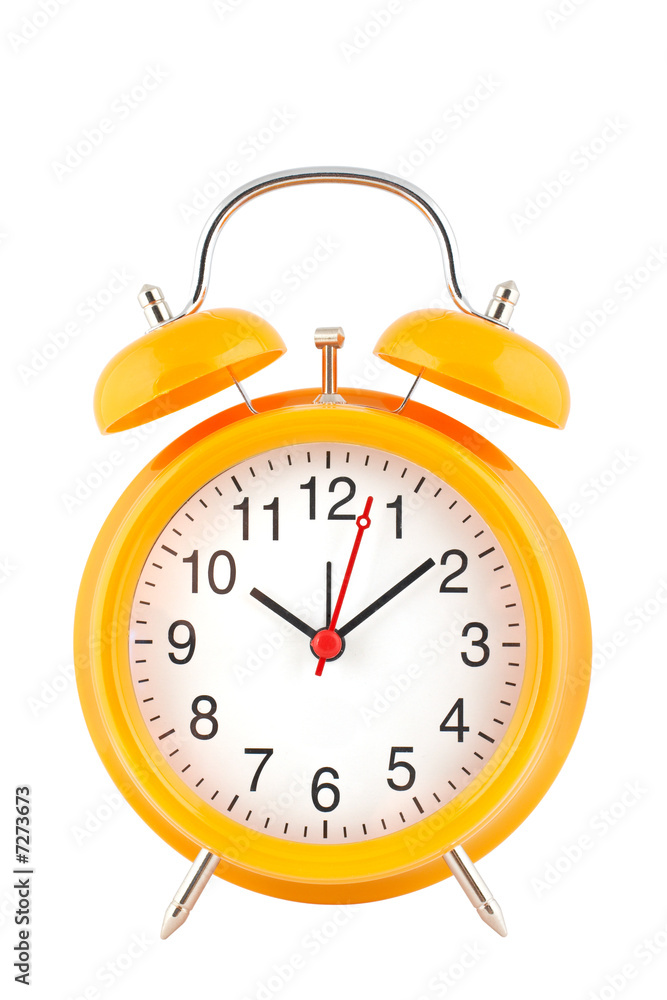 Yellow alarm clock