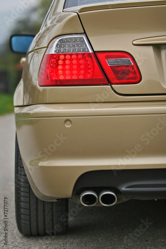 Sports car rear detail