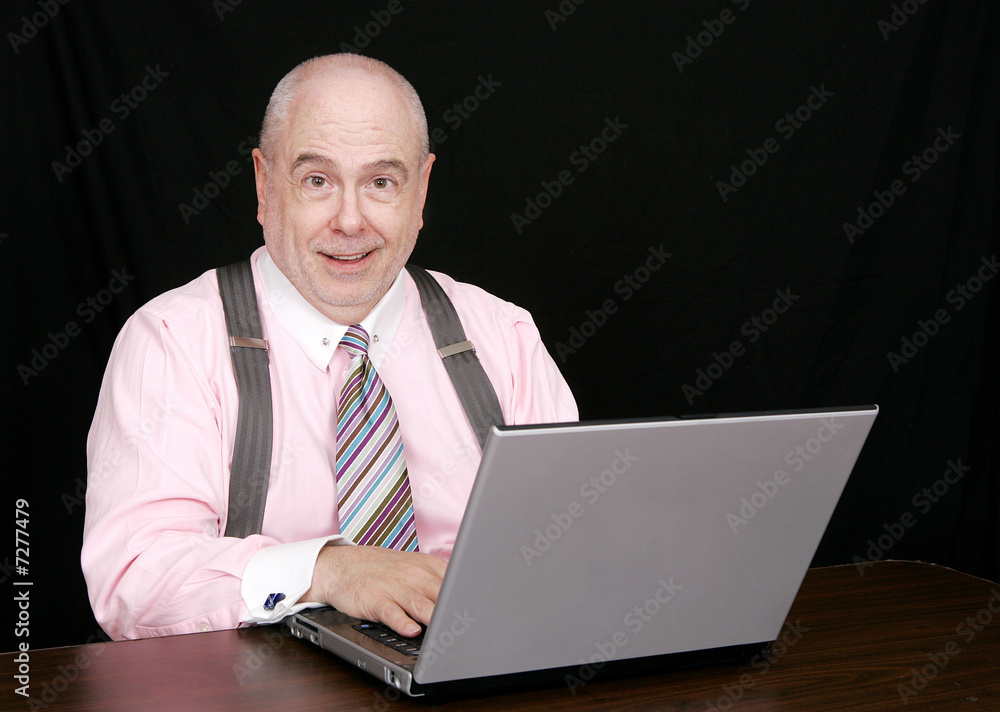 business man on a black background business man on a black background