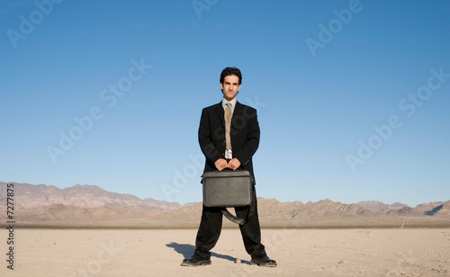 Businessman with his laptop