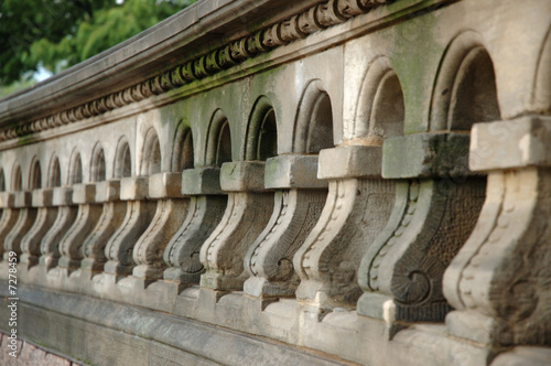 Ornate Ballustrade on Grounds of United States Capitol in Washin