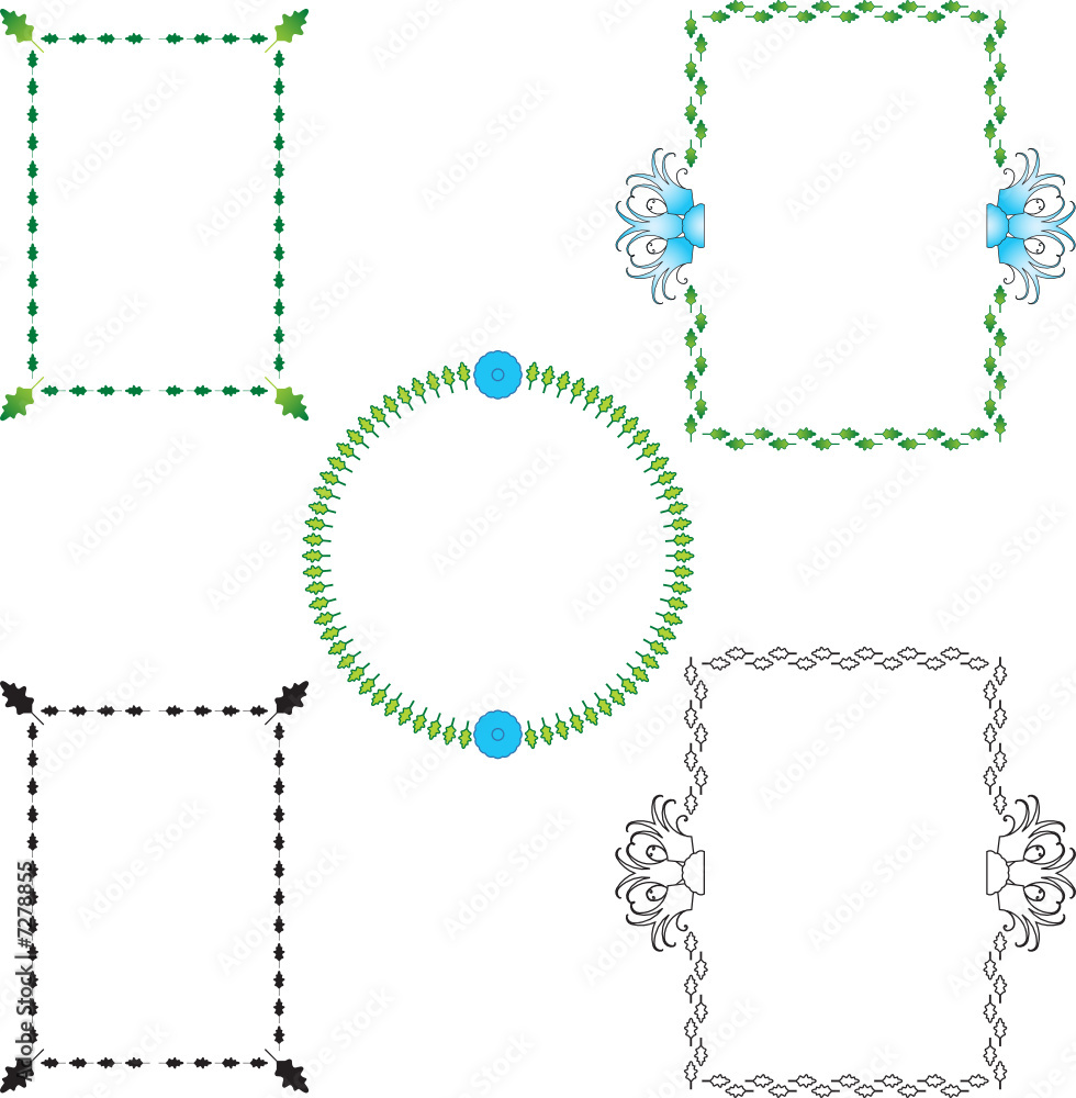 3 Air element decorative borders 3 Air element decorative borders