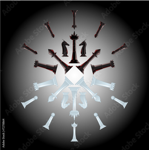 Chess piece background image