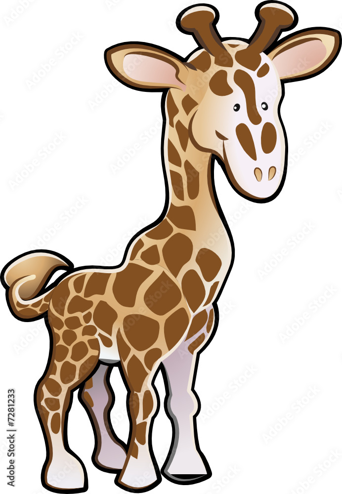 Naklejka premium Cute Giraffe Illustration