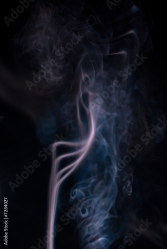 Colored smoke wisps