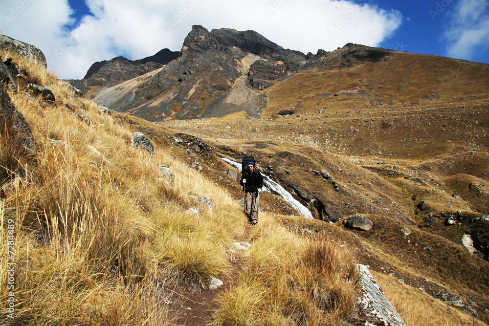 Hike in Cordilleras mountain