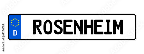 kennzeichen rosenheim