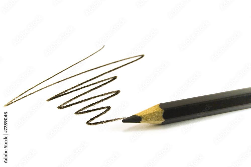 drawn black zigzag drawn black zigzag