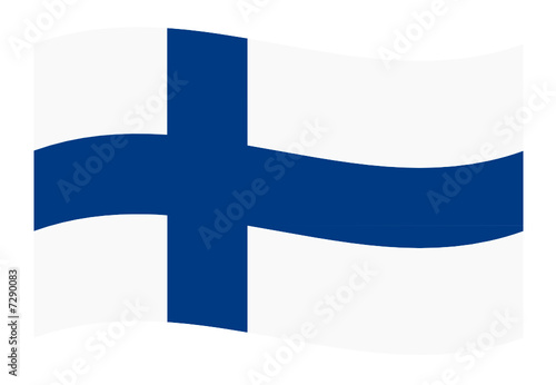 finnland fahne welle 