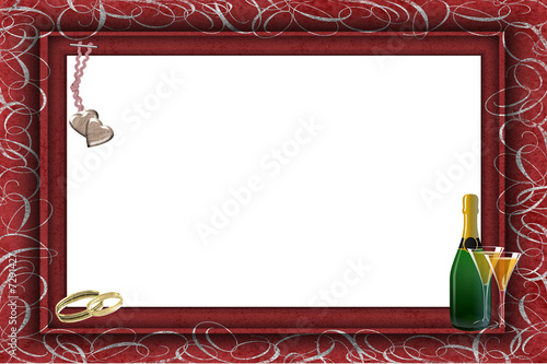 cadre mariage bordeau