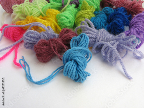 Slika na platnu Woolen coloured yarn