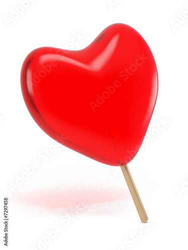 lollipop as a heart