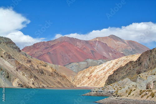 Barrage dans les Andes