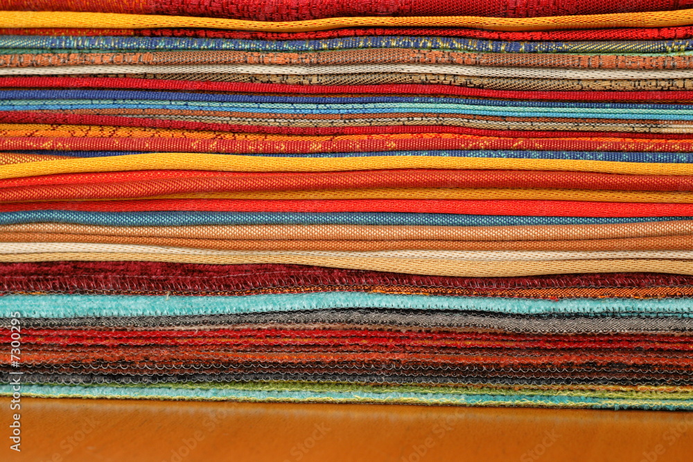 colored samples of fabric to serve as background colored samples of fabric to serve as background