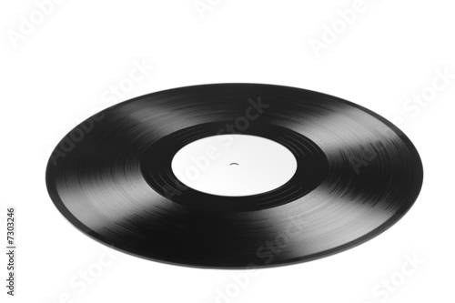 record on white