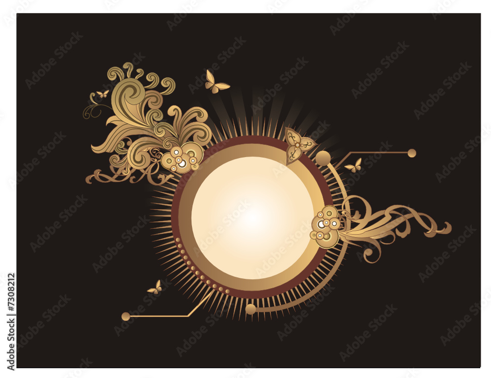 aviso retro en vector