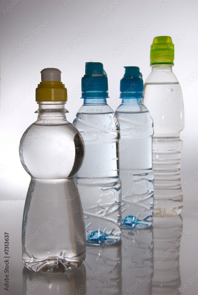 Plastic bottles of water Plastic bottles of water