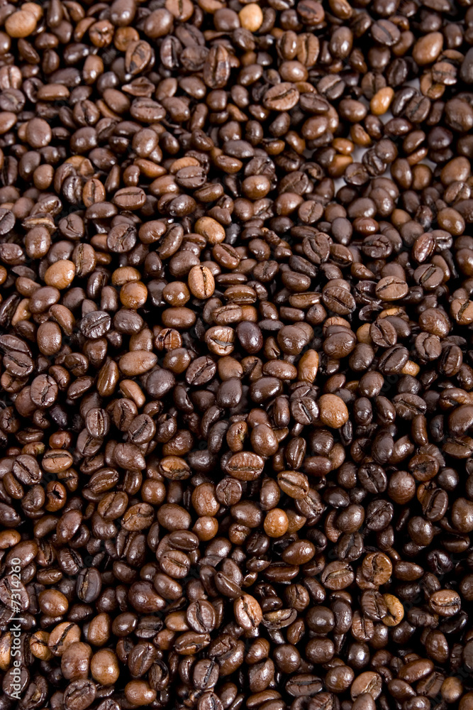 Fresh coffee beans background Fresh coffee beans background