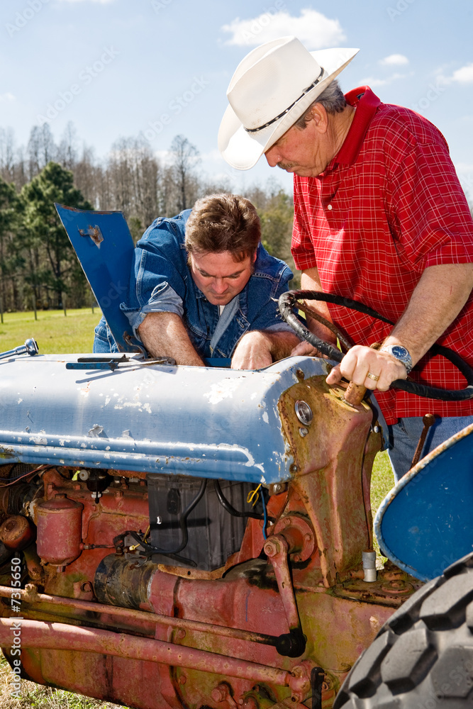 Obraz premium Farm Equipment Maintenance