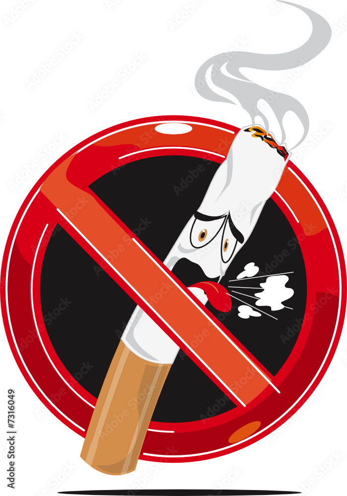 prohibido fumar Stock Vector