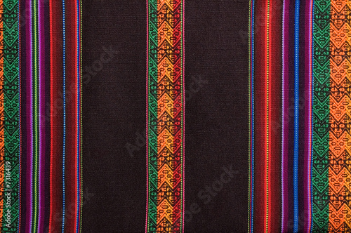 Traditional andean tapestry from northern Argentina and Bolivia. photo