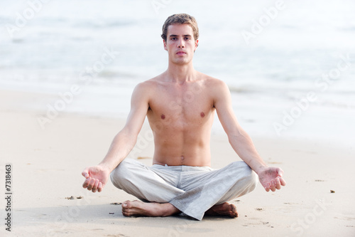 Yoga On Beach