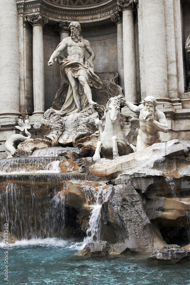 Trevi Fountain In Rome, Italy