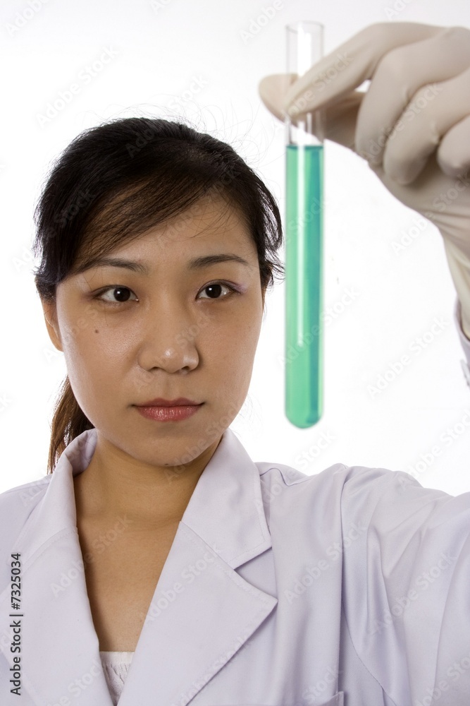 Scientist with Test Tube Scientist with Test Tube