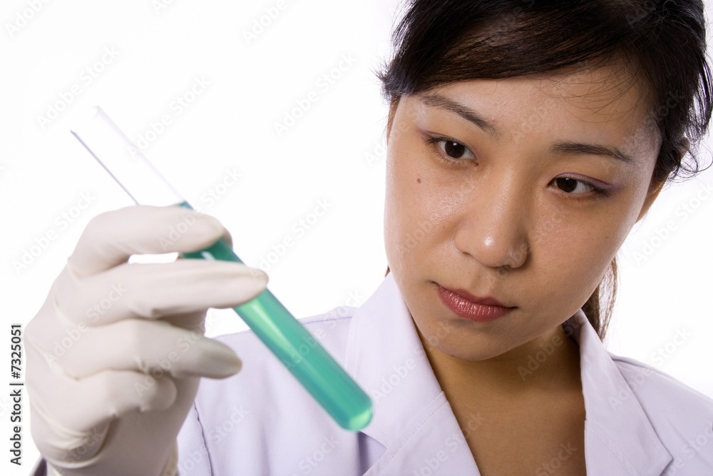 Scientist with Test Tube Scientist with Test Tube