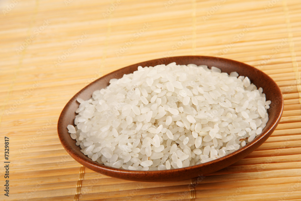 Rice on plate Rice on plate