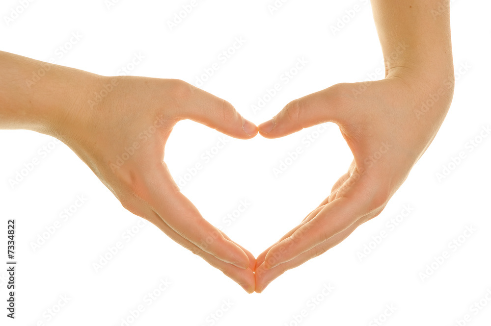 Obraz premium Hands shaping a heart