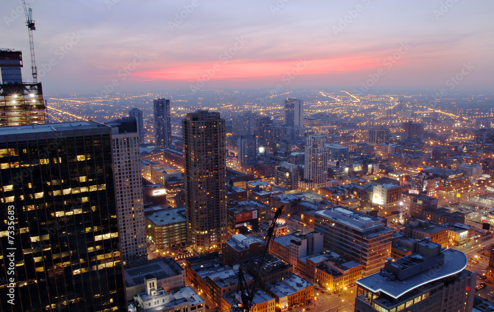 Obraz premium Chicago at Night