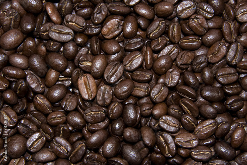 Coffe beans texture background