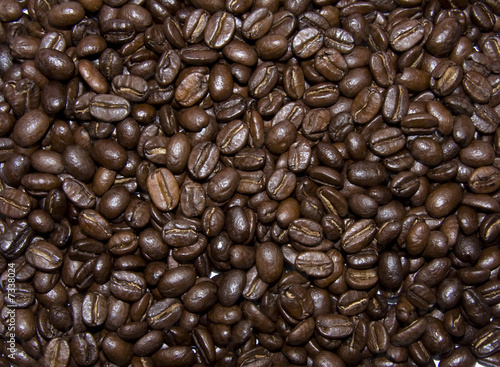 Brown coffe beans texture background