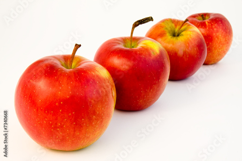 isolated apple on white background