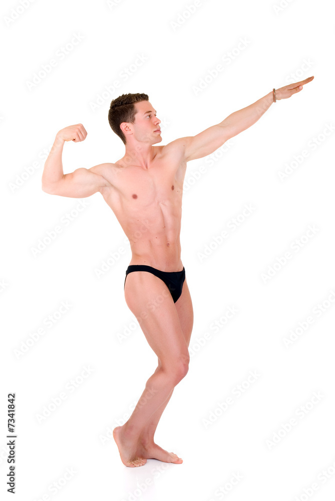 Body Builder, contest pose Body Builder, contest pose
