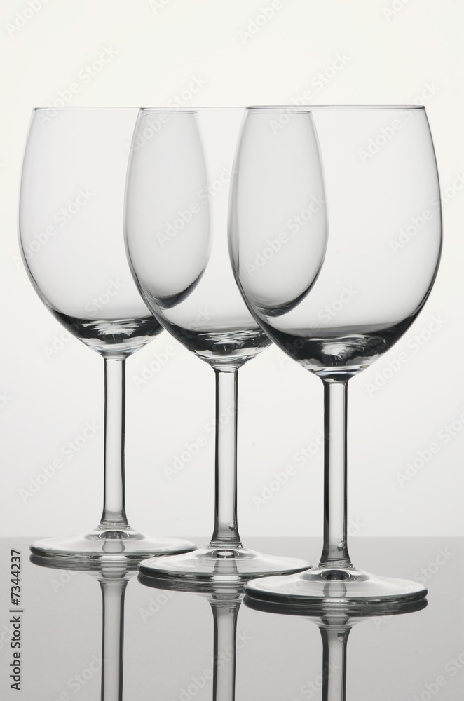 Three wineglsses