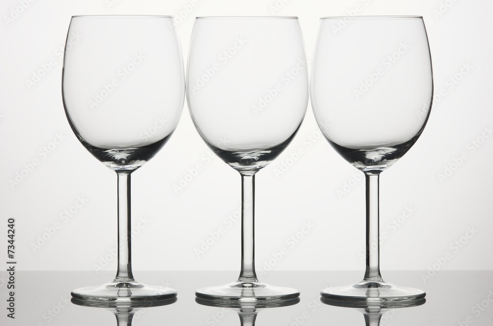 Three wineglsses
