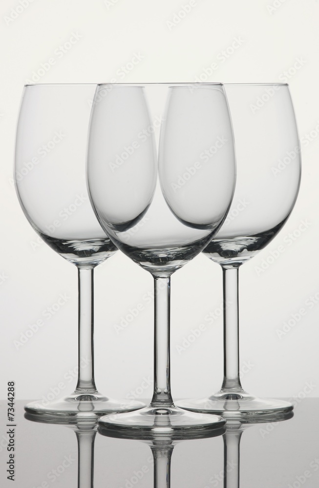 Three wineglsses