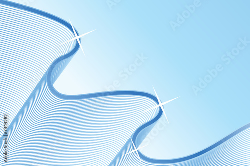 Lined art shiny vector background