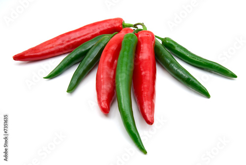 green and red peppers